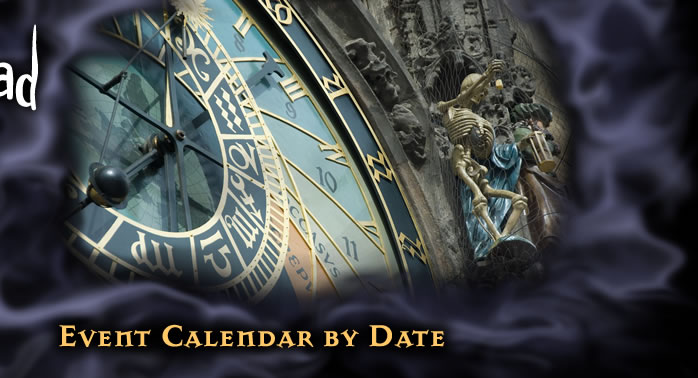 Festival of the Dead Event Calendar By Date