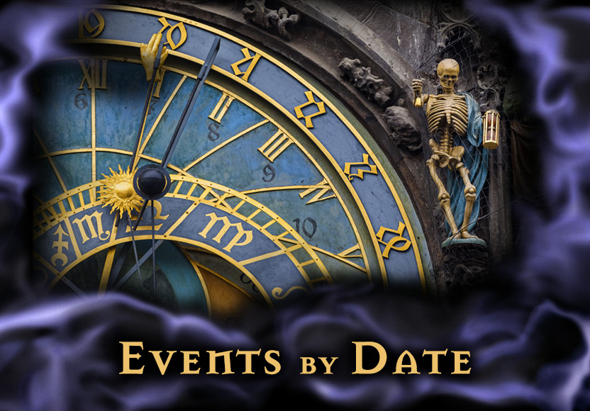 Festival of the Dead Event Calendar By Date